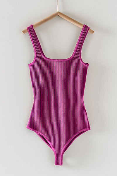 Sculpt Knit Square Neck Sleeveless Bodysuit (5 colours)